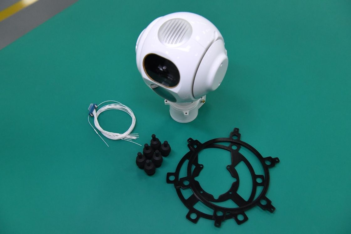 เซนเซอร์ EO สามแกนและเครื่องวัดระยะด้วยเลเซอร์ Electro Optic UAV Gimbal Camera 12V