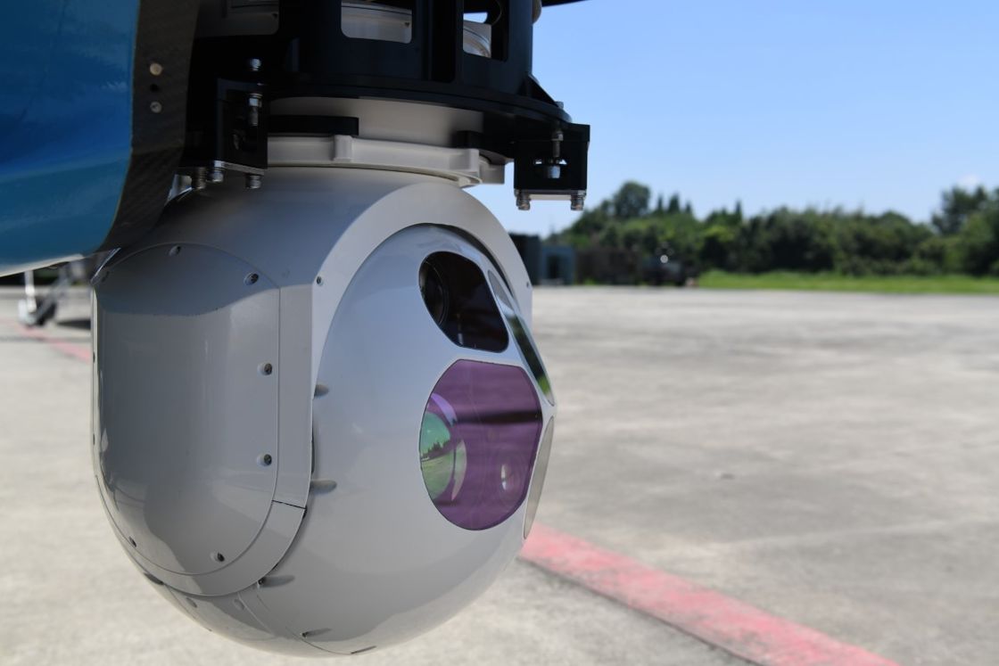 DC28V EO System Airborne Electro Optical Pod การติดตามวัตถุเซ็นเซอร์ Dual-IR
