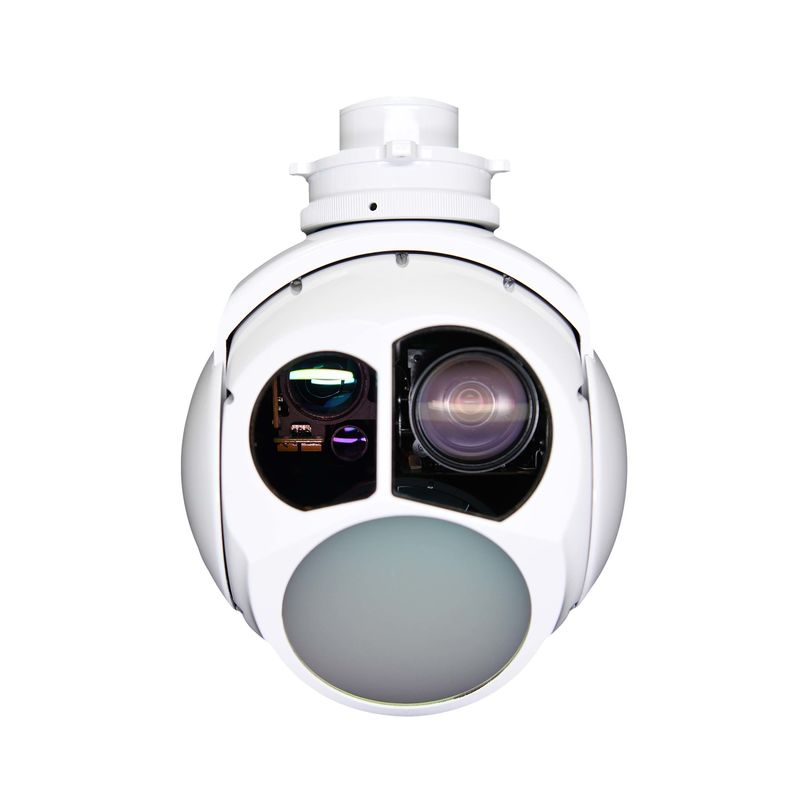 4k HD LWIR PTZ 30x Optical Zoom UAV กล้องรักษาความปลอดภัยทางความร้อนสําหรับการตรวจจับ